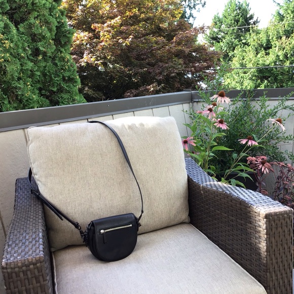 Rebecca Minkoff Black Leather Aster Saddle Bag - Picture 2 of 16